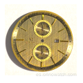 Reloj de bronce cepillado hecho a medida dial